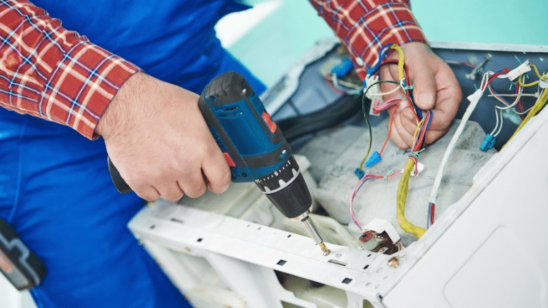 Manisa Fujitsu Fujitsu çamaşır makinesi kart tamiri – Su almama arızası orijinal parça ile giderildi. - Teknik servis örneği